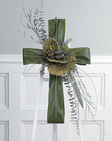 Funeral Green Cross Easel Funeral Green Cross Easel